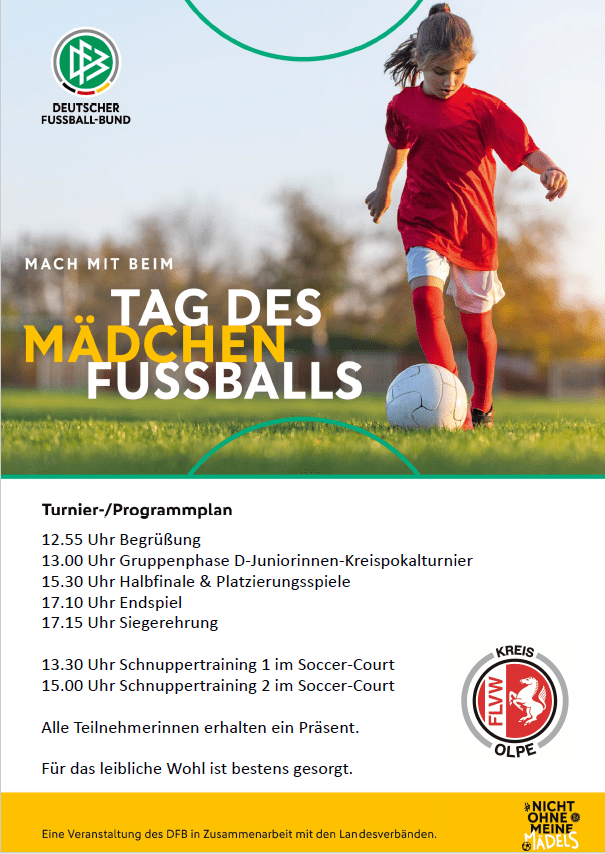 M&auml;dchenpower pur: Kreispokalturnier und Schnuppertraining am 13. Juni 2026